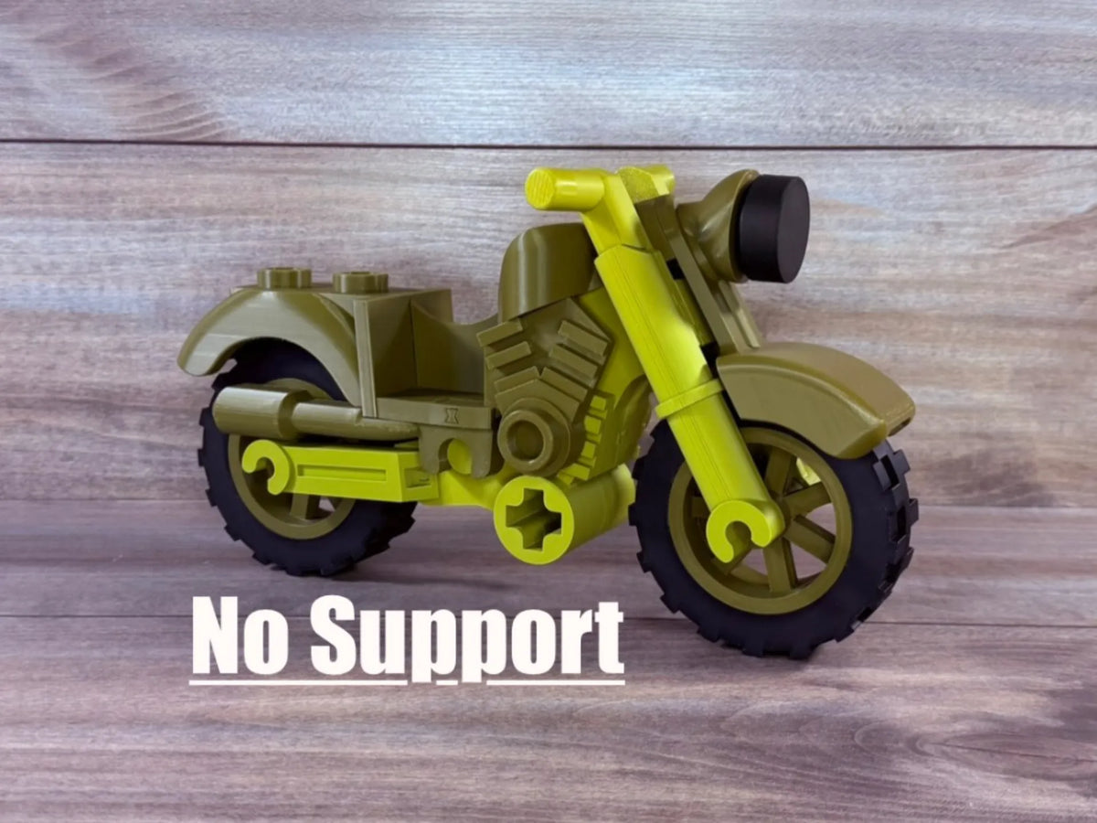 Motocyclette rétro Big Brick 500 %, sans support - Auto Print