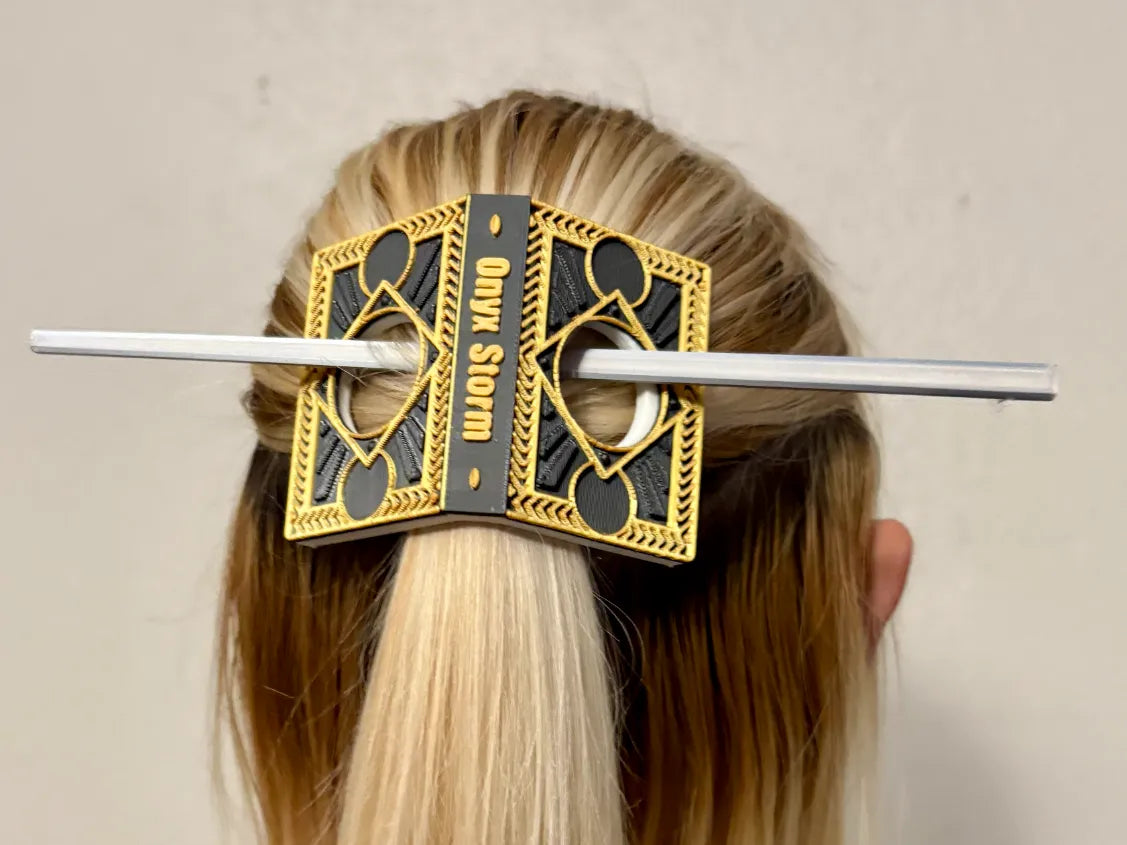 Barrette Onyx Storm - Bijoux Print