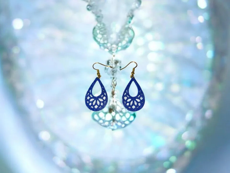 Mandala en boucles d'oreilles pendantes - Bijoux Print