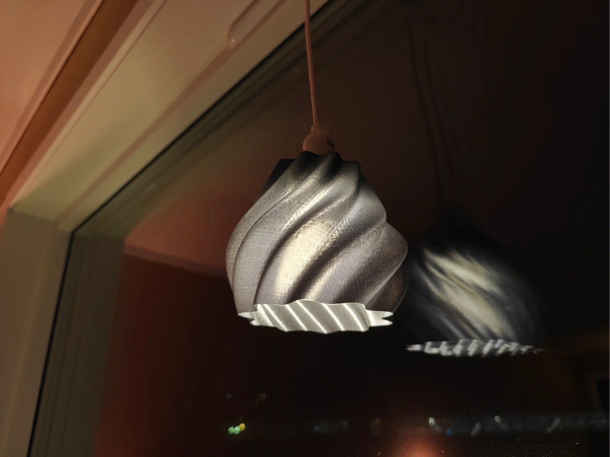 Abat-jour pour vase spiralé - Lumière Print