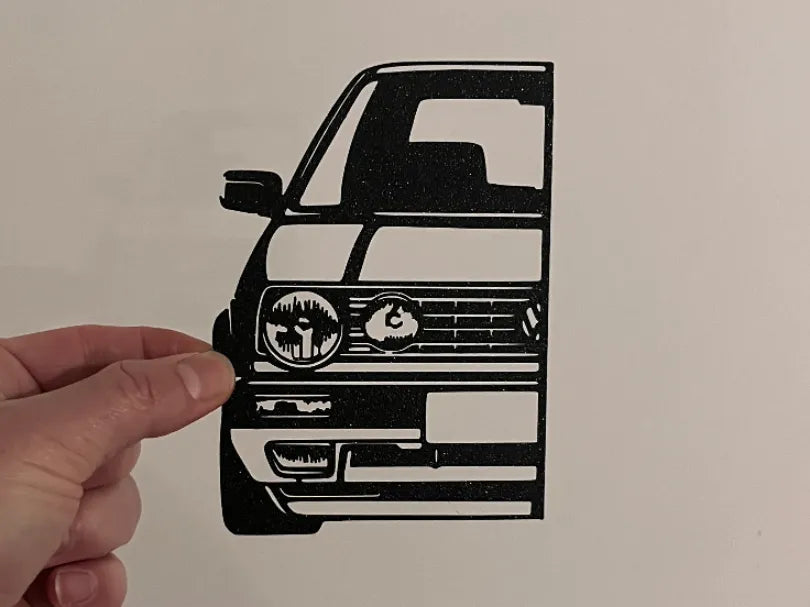 Art Mural Voiture - VW Golf - Auto Print