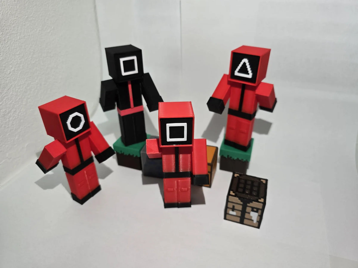 Figurine Jouet Squid Game Minecraft - Geek Print