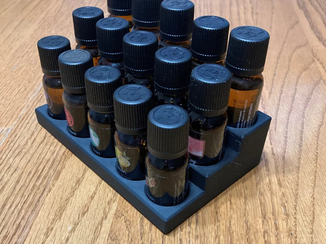 Support pour flacons d'huiles essentielles 15 ml. Peut contenir 15 flacons - Beauté Print