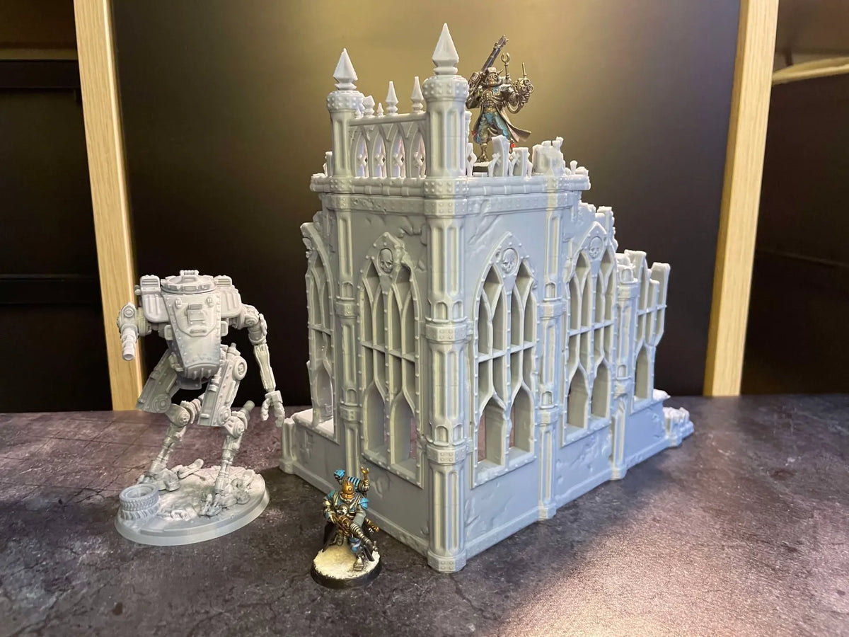 Terrain de jeu de guerre : ruines impériales moyennes - Maquette Print