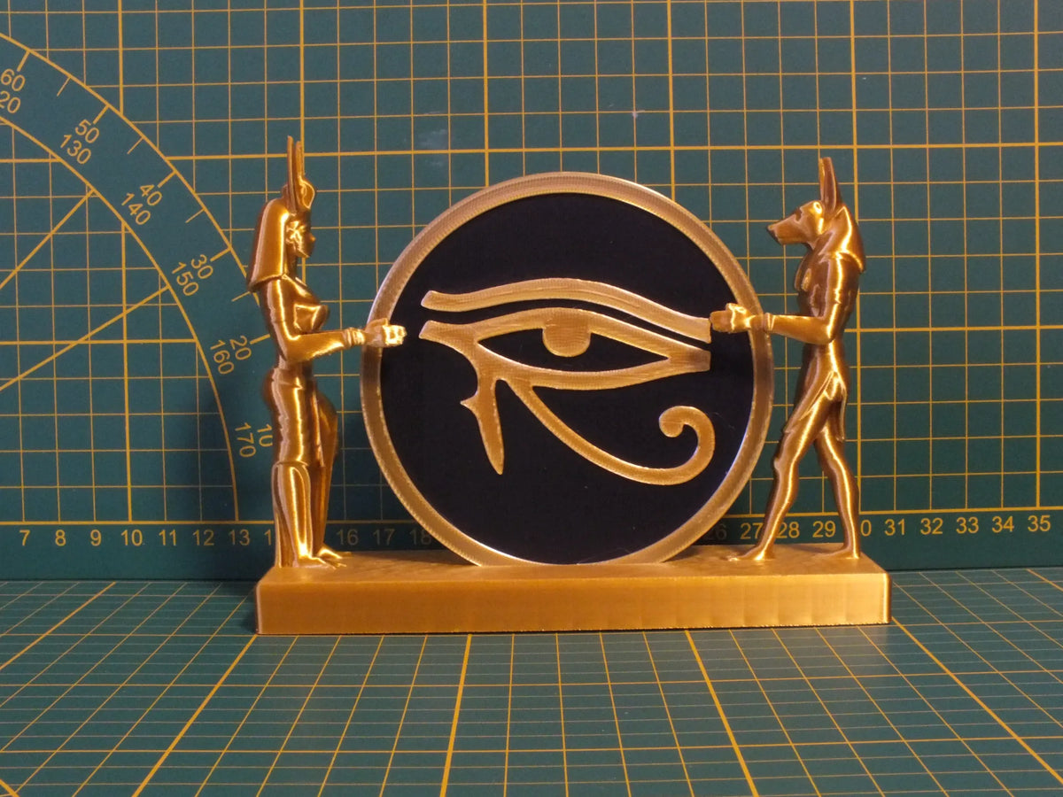 Socle de présentation égyptien pour œil de Rê, œil d'Horus - Maquette Print