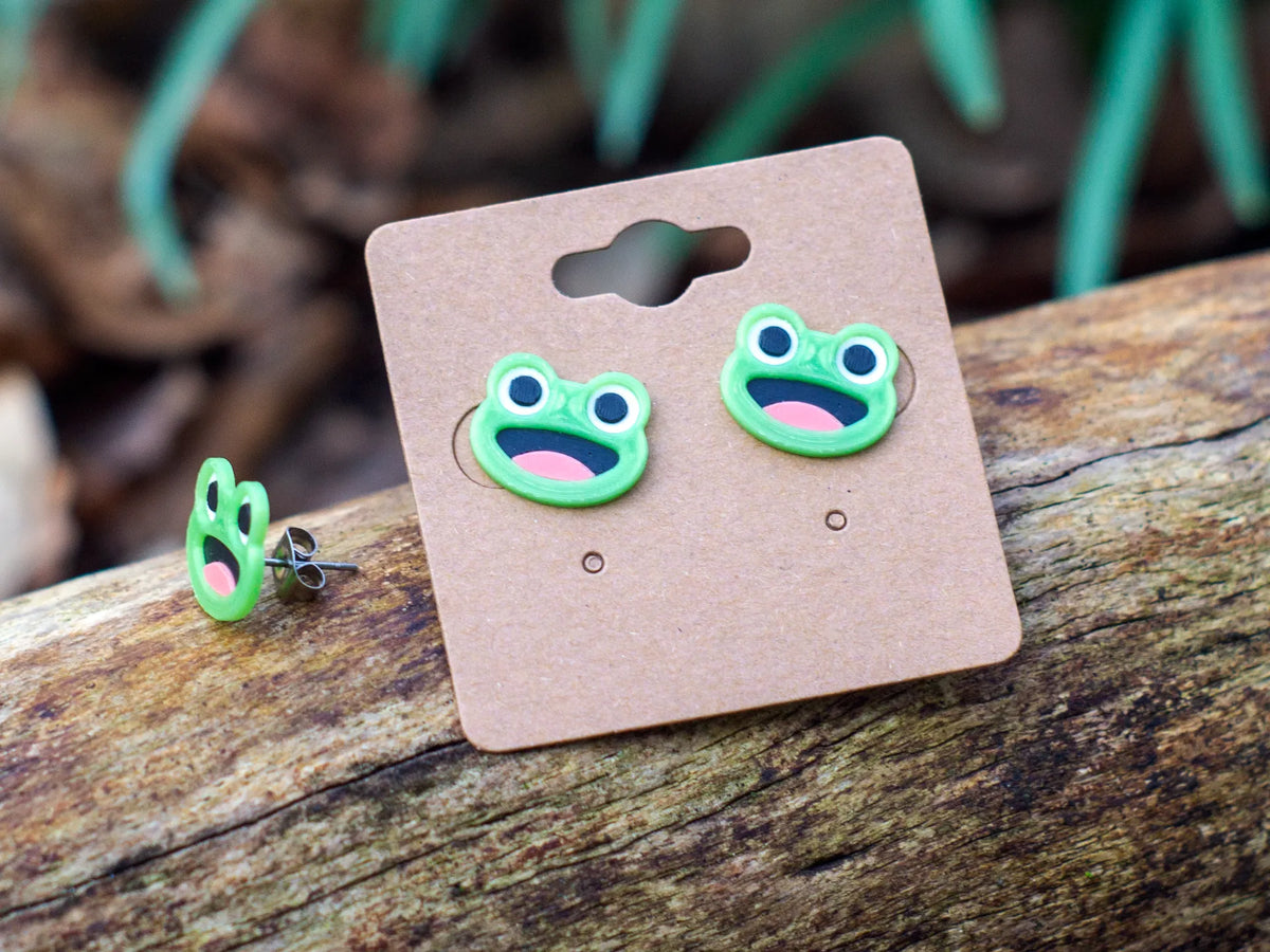 Boucles d'oreilles étudiantes Froggo - Bijoux Print
