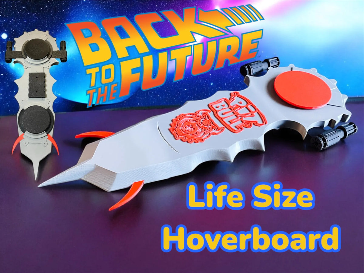 Pitbull grandeur nature sur hoverboard Retour vers le futur - Geek Print