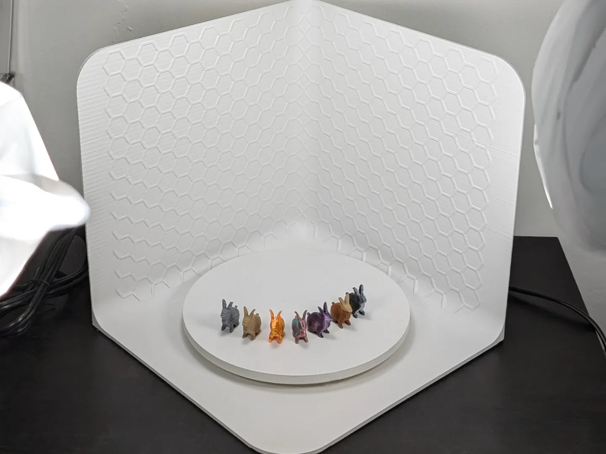 Boîte à photos en nid d'abeille (plateau tournant, compatible roulement 608) - Mécanique Print