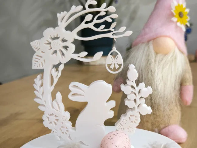 Lapin de Pâques avec décoration d'oeuf suspendu - Fêtes Print