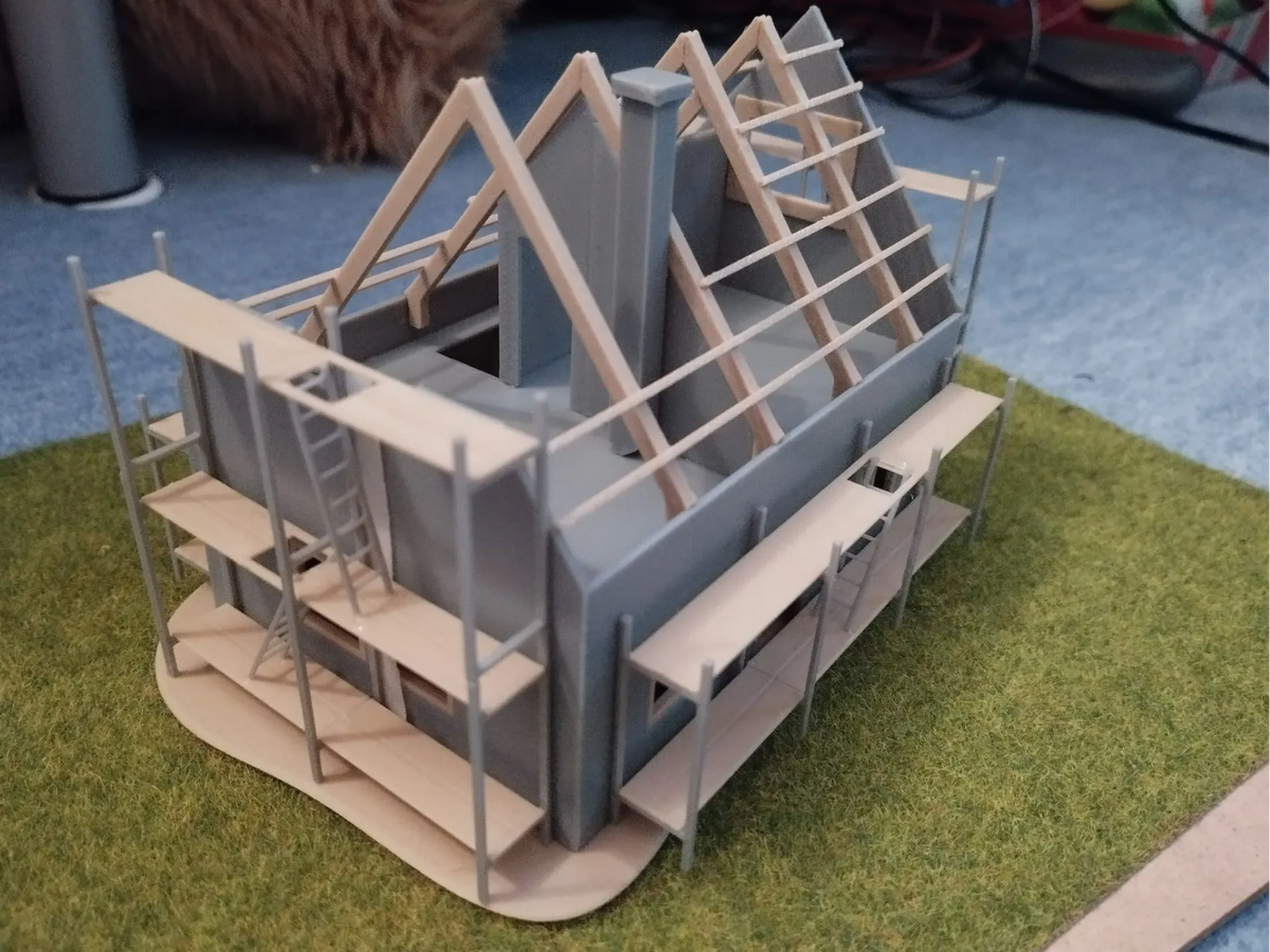 Échafaudage Échelle H0/ HO/ 1:87 - Maquette Print