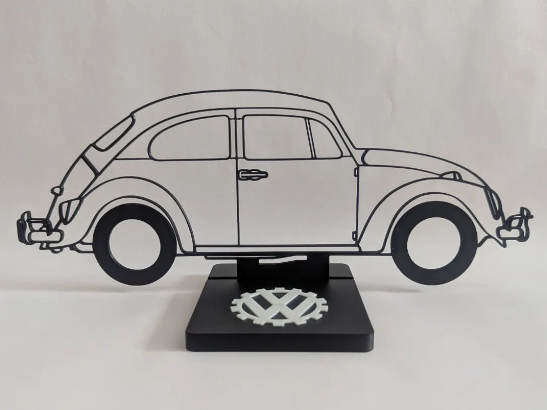 Silhouette Volkswagen Coccinelle Type 1 - Auto Print