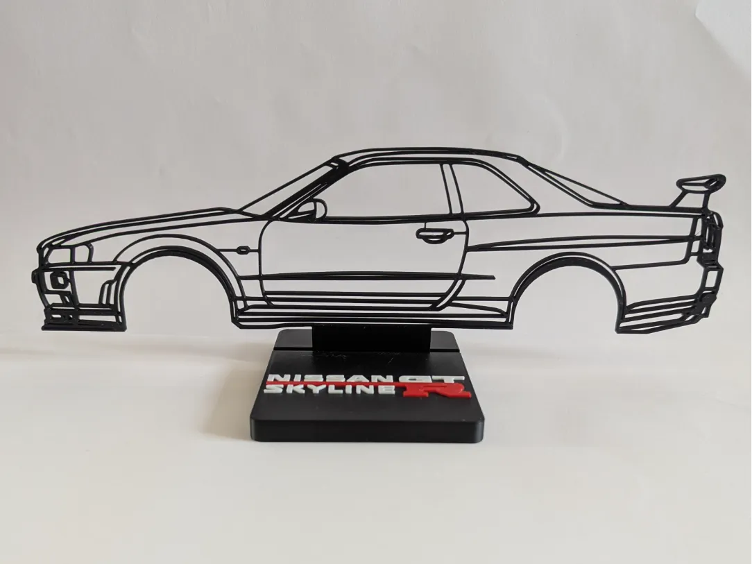 Silhouette Nissan Skyline GTR - Auto Print