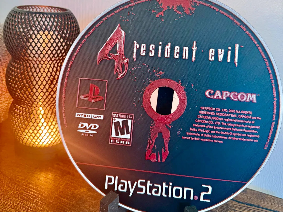 Art mural disque PS2 – Resident Evil 4 - Geek Print