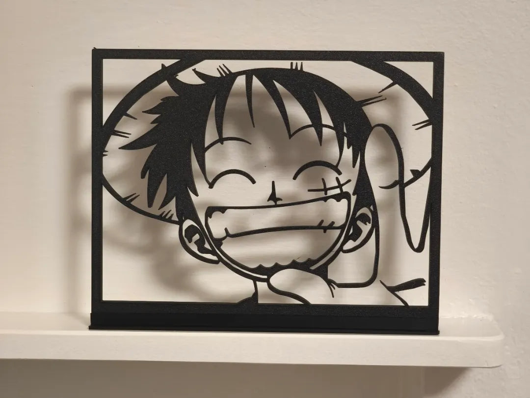 Portrait de Luffy One Piece - Tableau Luffy One Piece - Figurine Print