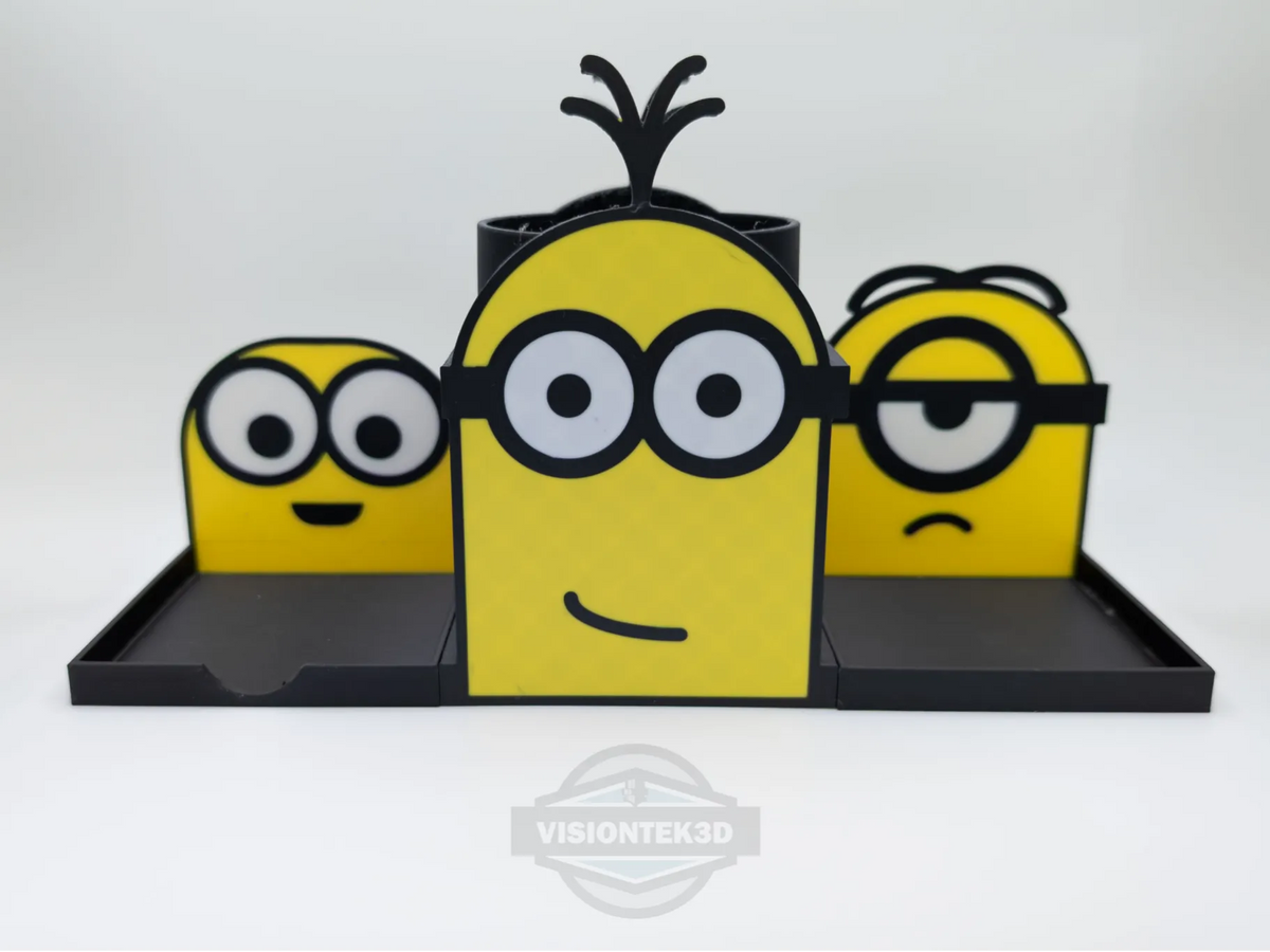 Porte-crayons et bloc-notes sur le thème des Minions - Bureau Print