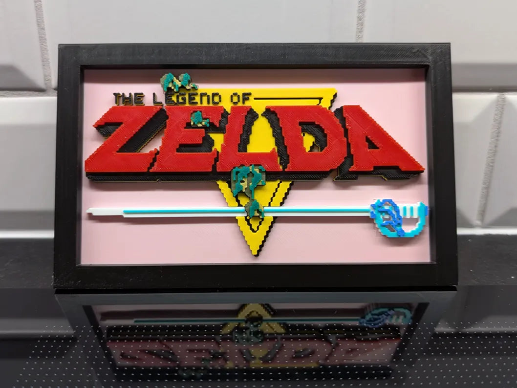 La Légende de Zelda - Logo de l'écran titre en art mural - Geek Print