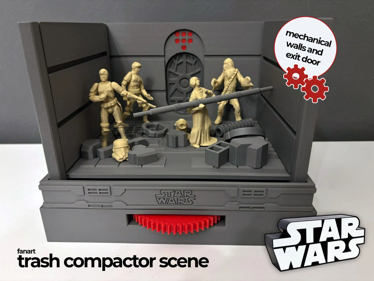 Diorama de la Compresseuse à Déchets Star Wars – Mobile - Geek Print