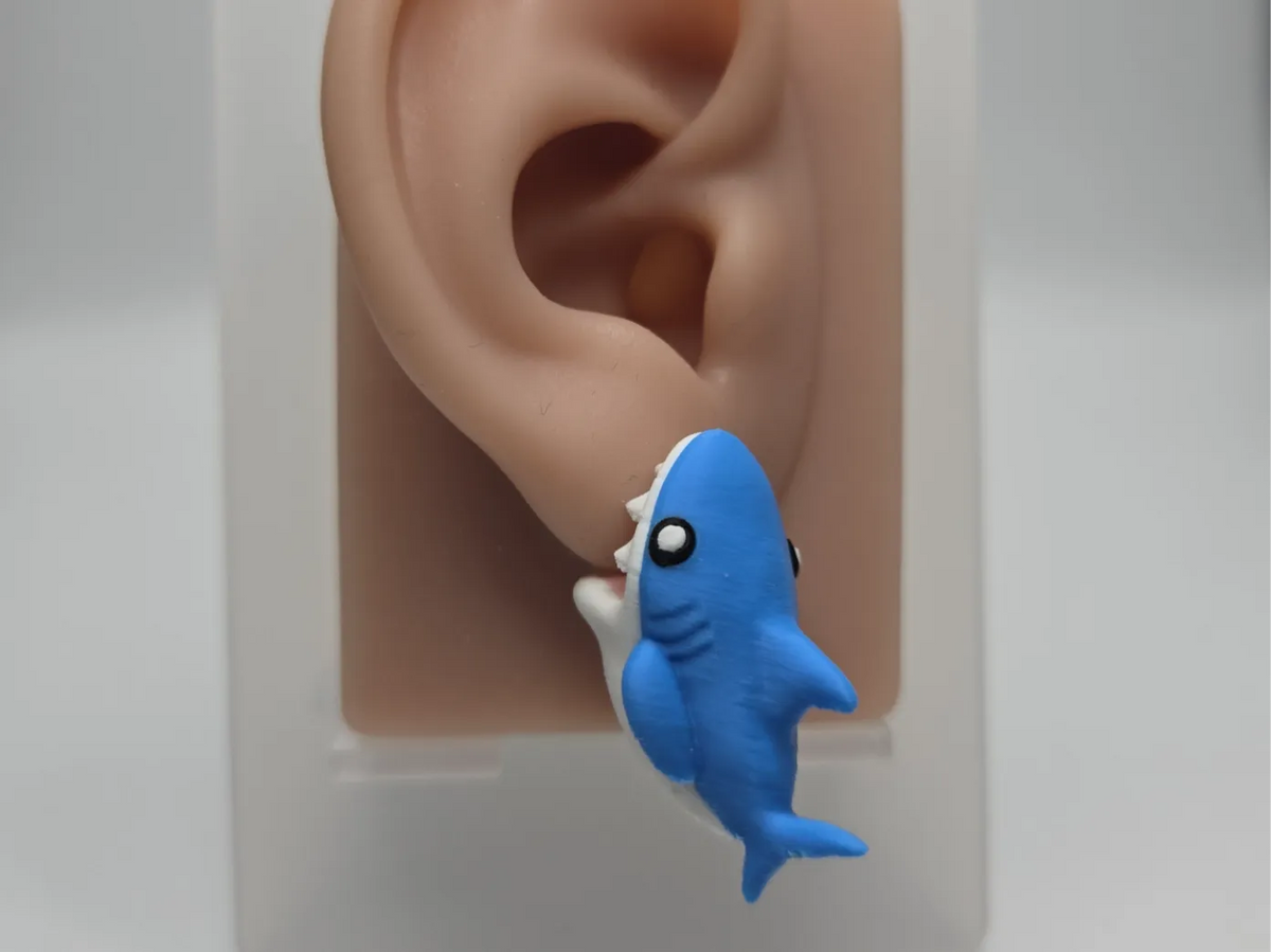 Boucles d'oreilles Requin Croqueur - Bijoux Print