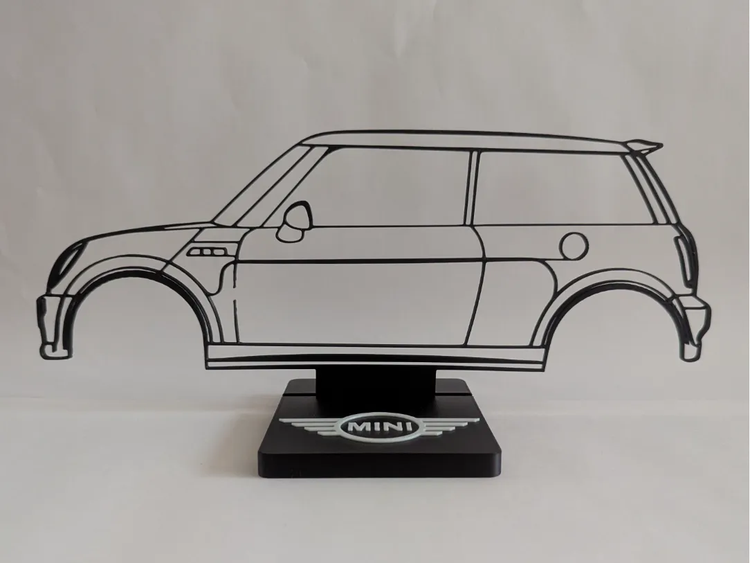 Silhouette Mini Cooper S - Auto Print
