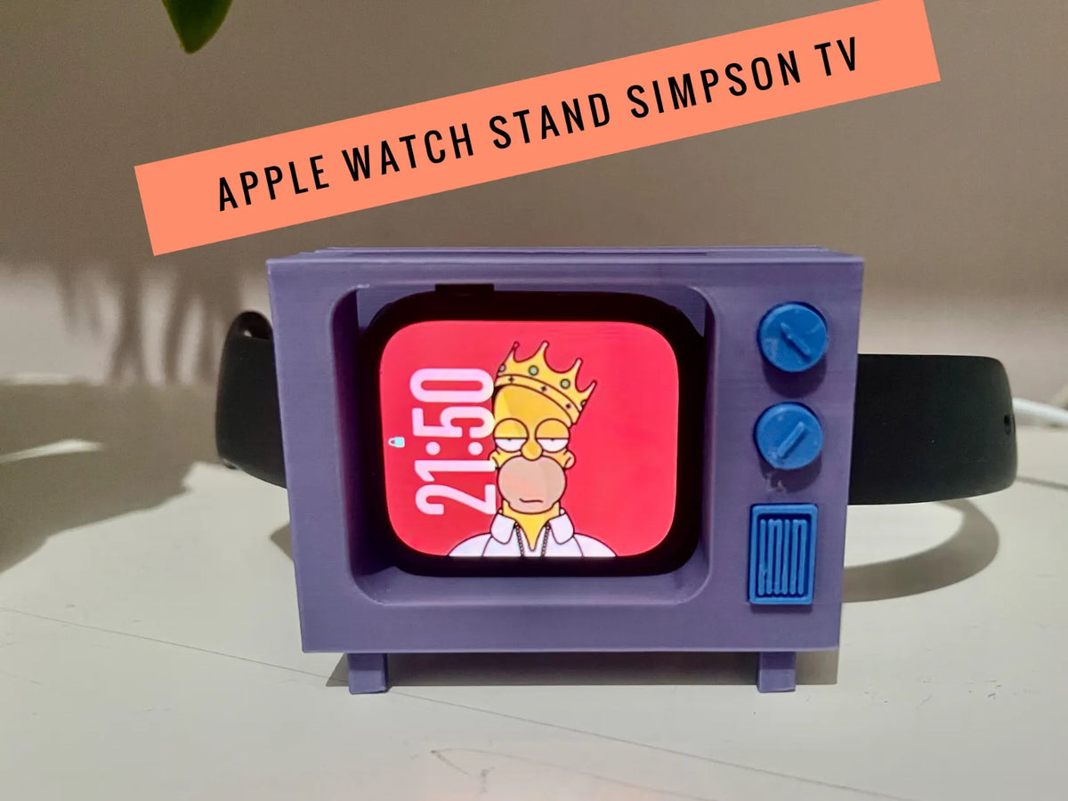 Support Apple Watch TV Simpson - Bijoux Print