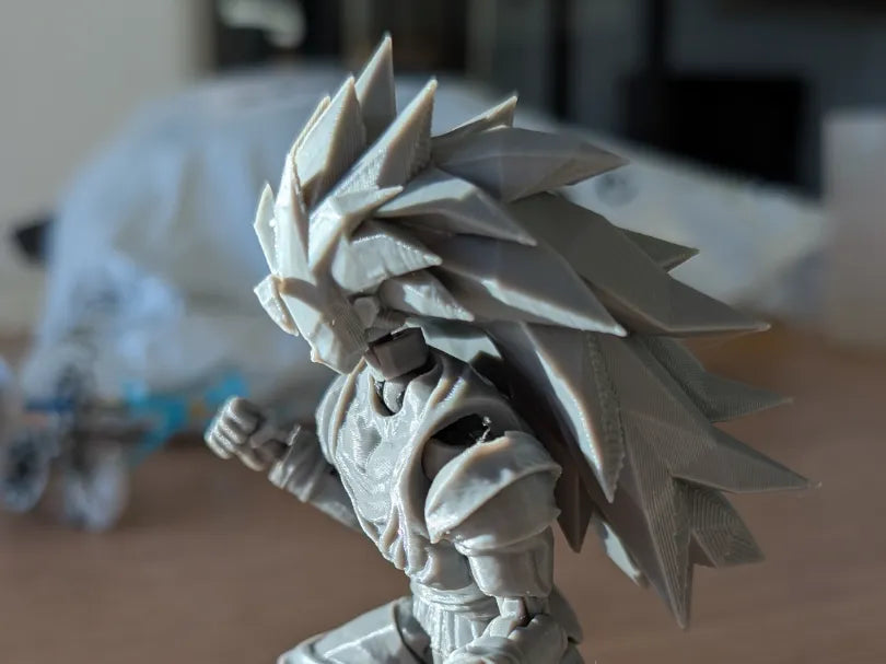 Tête de Goku SSJ3 pour mannequin 13 - Cosplay Print