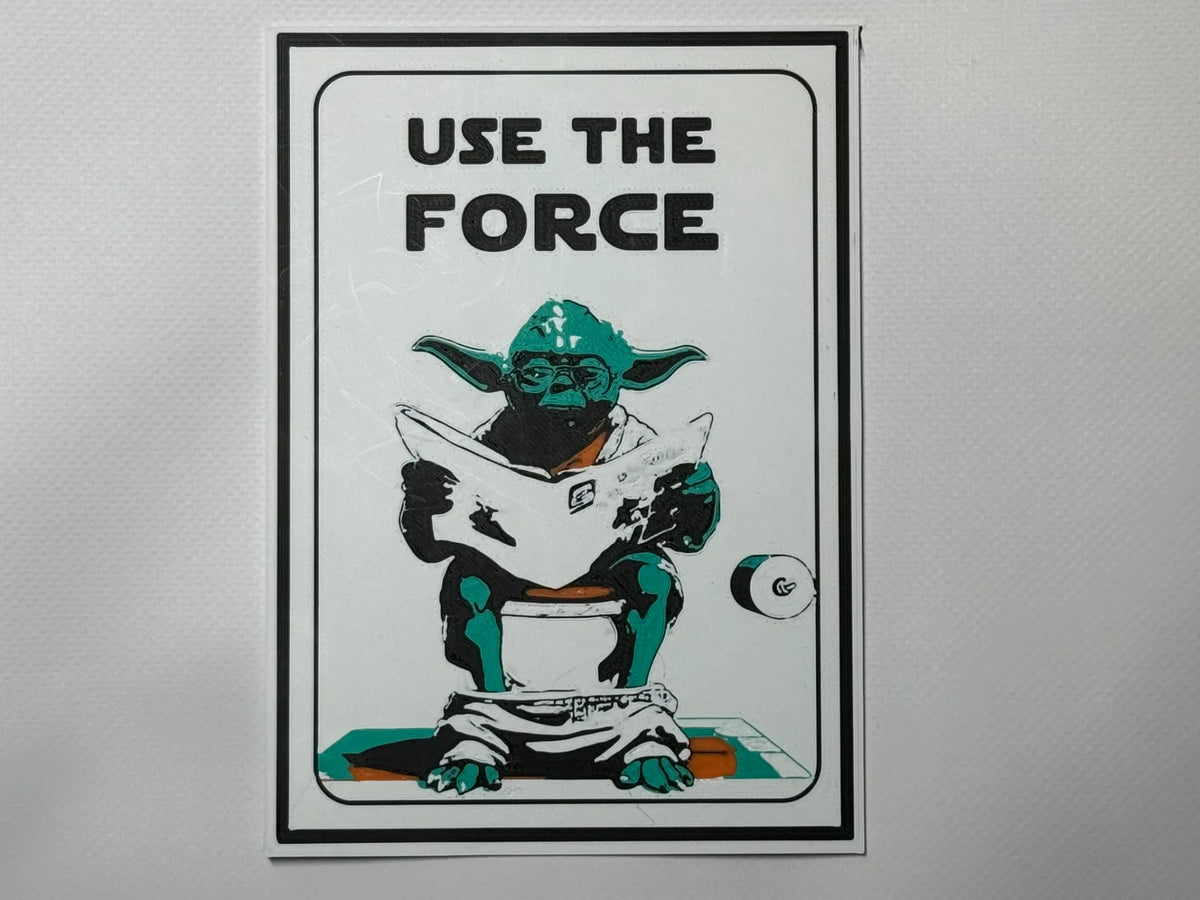 Art mural utilisez la force (Star Wars) Yoda - Geek Print