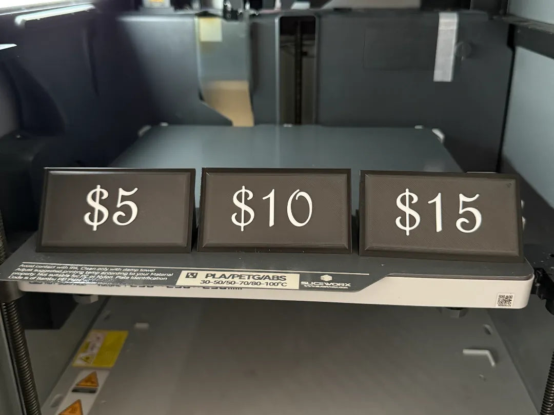 Affichages de prix (modifiables) - NFC Print