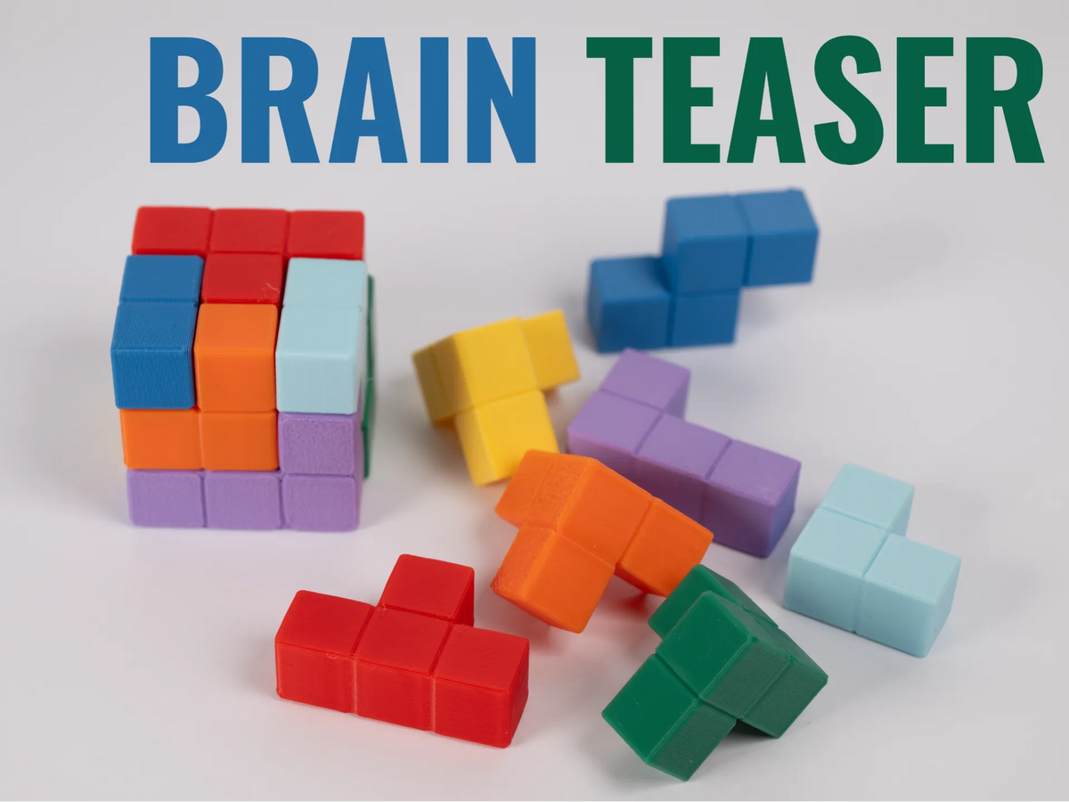 Cube de puzzle géométrique - Jeux Print