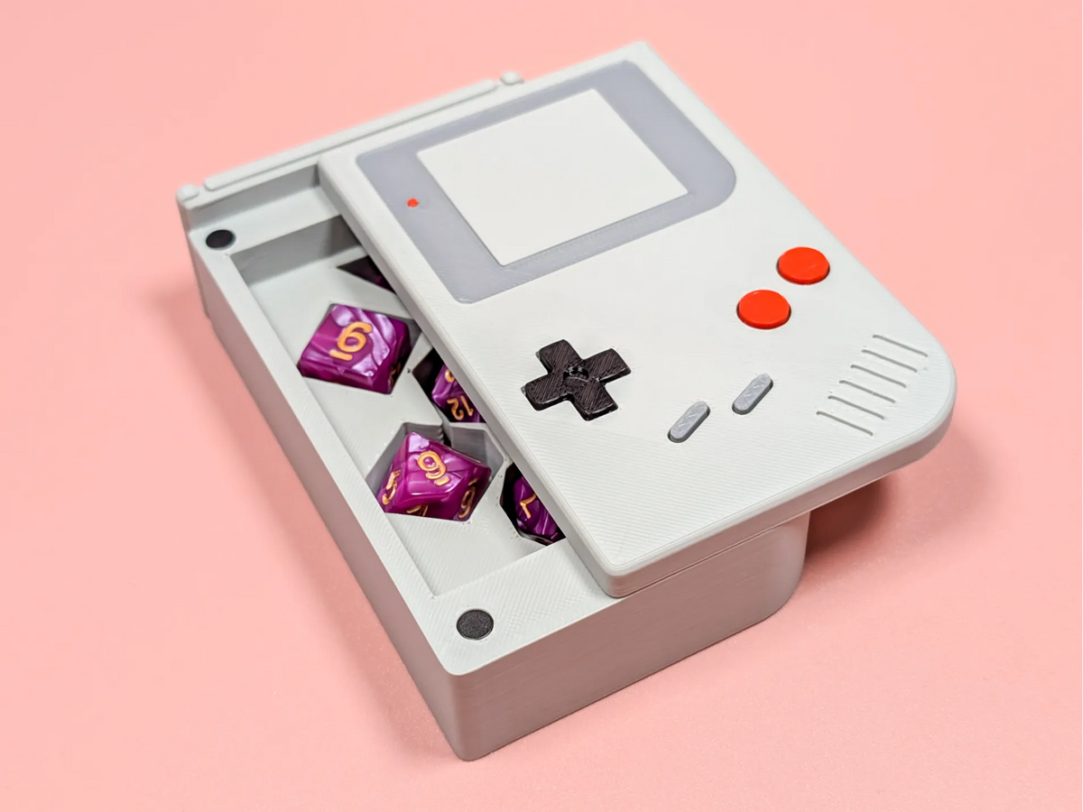 Support de dés polyédriques Game Boy - Jeux Print