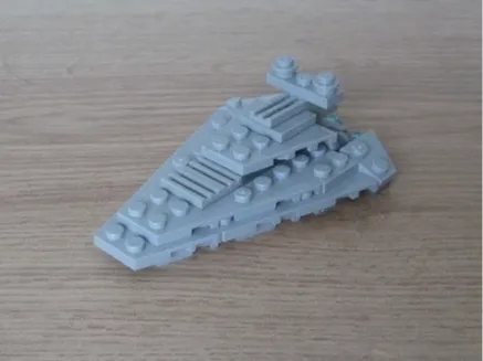 Mini Destroyer Stellaire Star Wars en briques - Geek Print