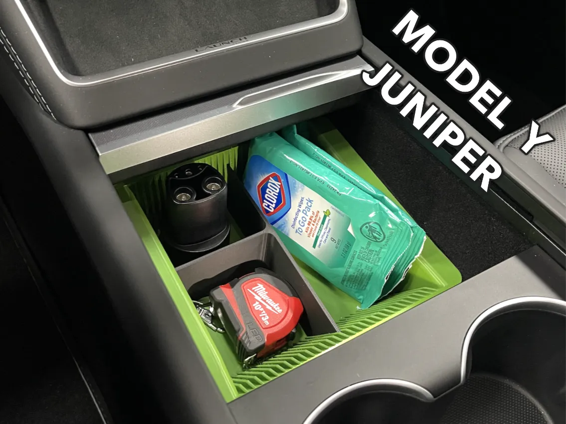 Plateau de console centrale Tesla Juniper 2026 - Modulaire - Auto Print