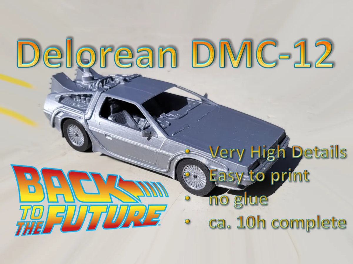 DeLorean - Retour vers le futur (Rechargé) - Geek Print