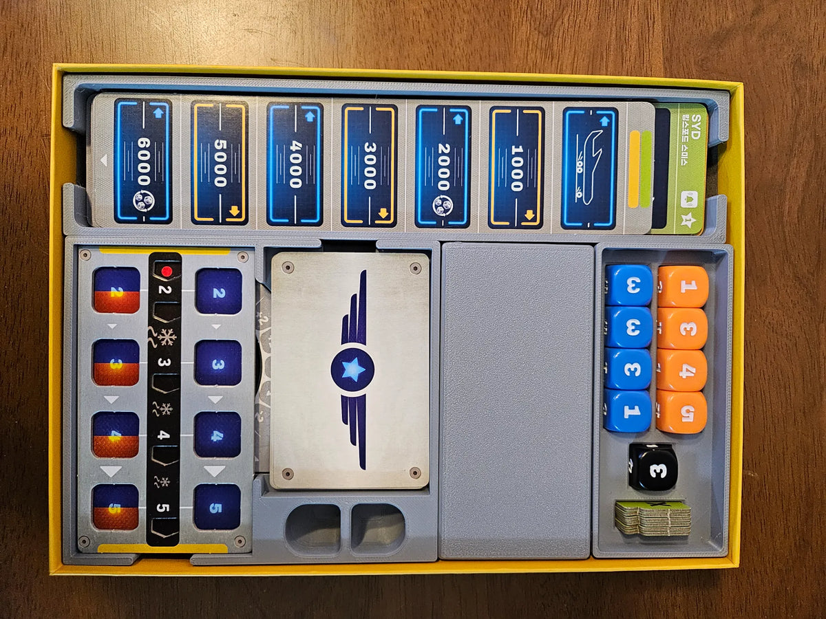 Insert pour jeu de société Sky Team avec extension turbulences - Jeux Print