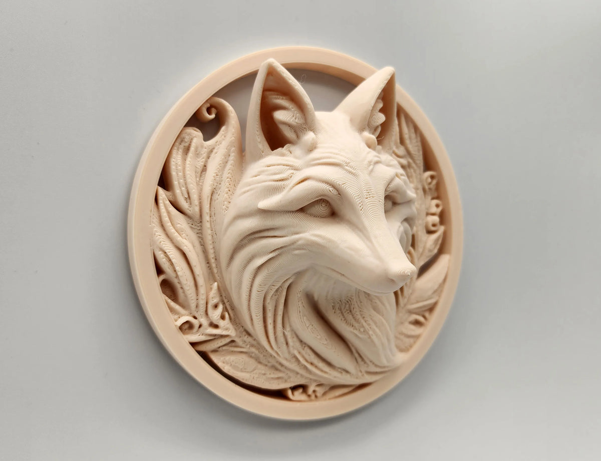 Sculpture murale de renard - Aucun support - Art Print