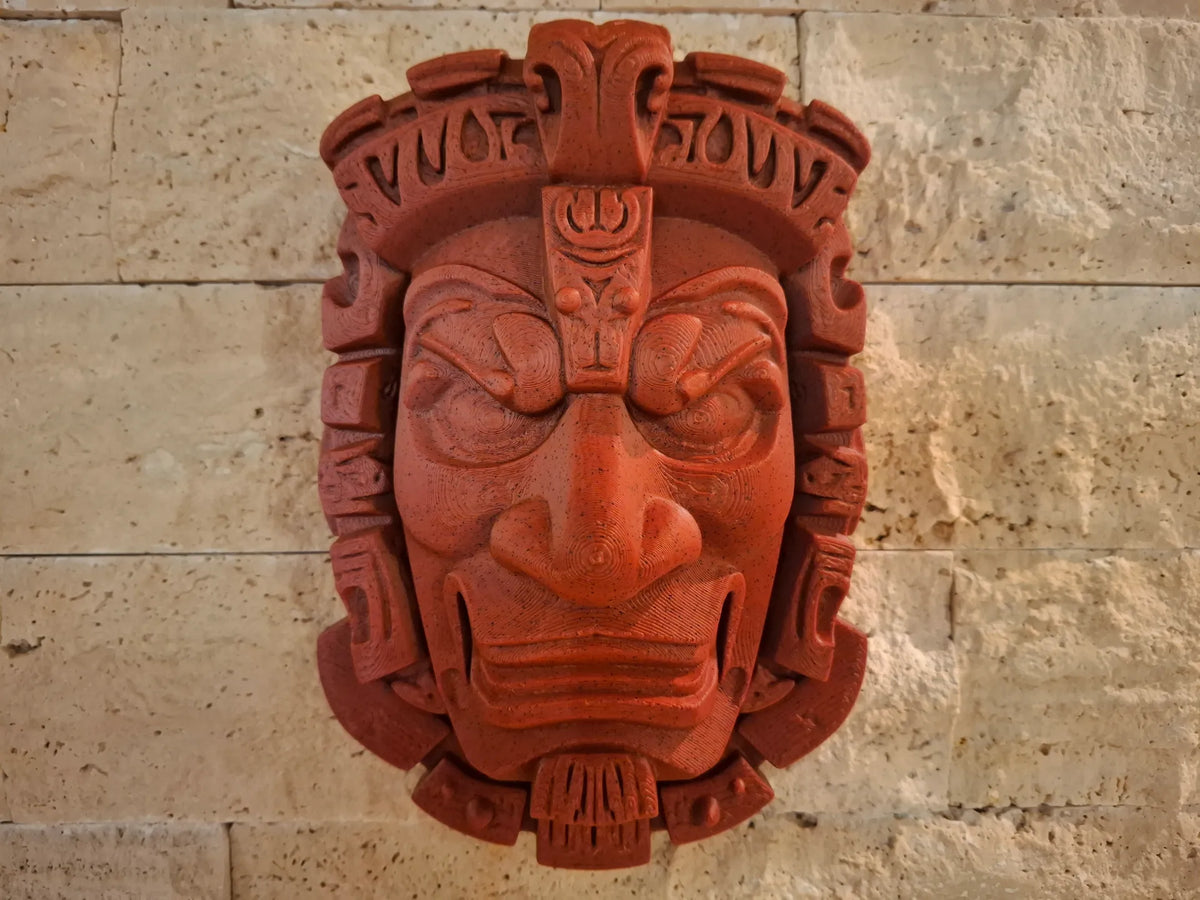 Sculpture de visage maya – Impression 3D d'inspiration antique - Maquette Print