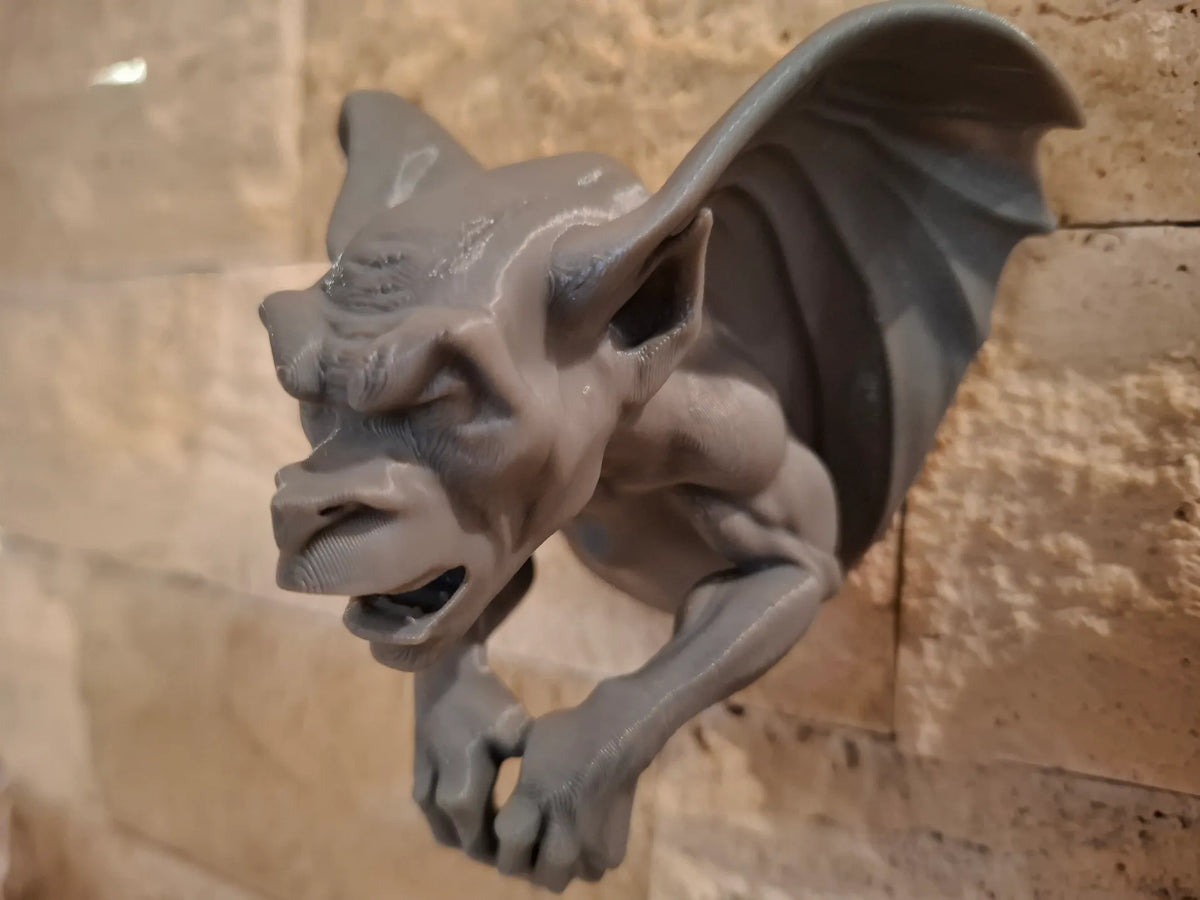 Art Mural Gargoyle Volant – Sculpture Murale 3D - Art Print