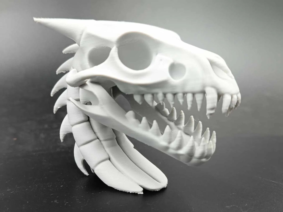 Buste de dragon squelette - Buste de crâne - Figurine Print