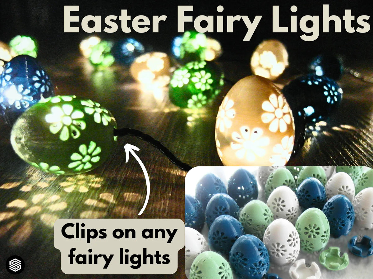 Guirlande lumineuse d'œufs de Pâques - Lumière Print