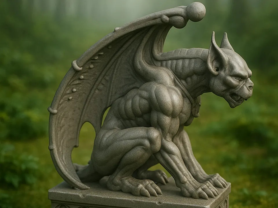 Gargoyle gothique - Terrain pour jeux de guerre et jeux de table - Maquette Print