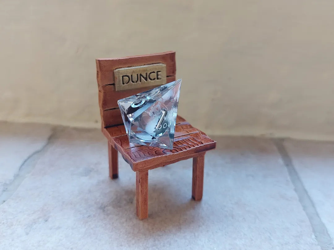 Chaise d'exclusion pour dés - Jeu de rôle sur table JdR Donjons et Dragons - Jeux Print
