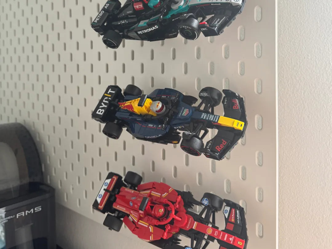 Présentoir LEGO Speed Champions F1 pour IKEA Skadis - Auto Print