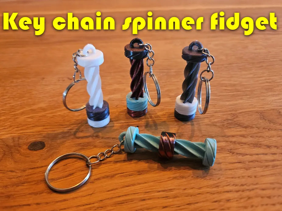 Porte-clés Fidget Spinner - Jeux Print
