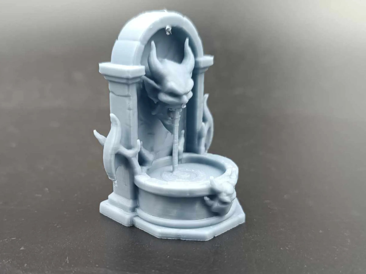 Scène miniature de terrain JDR DnD - Fontaine démoniaque - Maquette Print