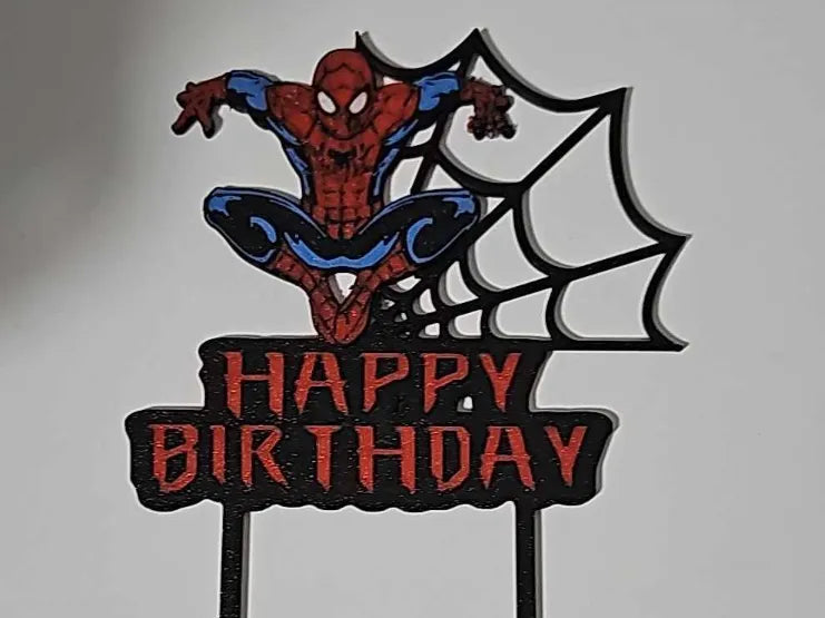 Décoration de gâteau d'anniversaire Spider-Man - Fêtes Print