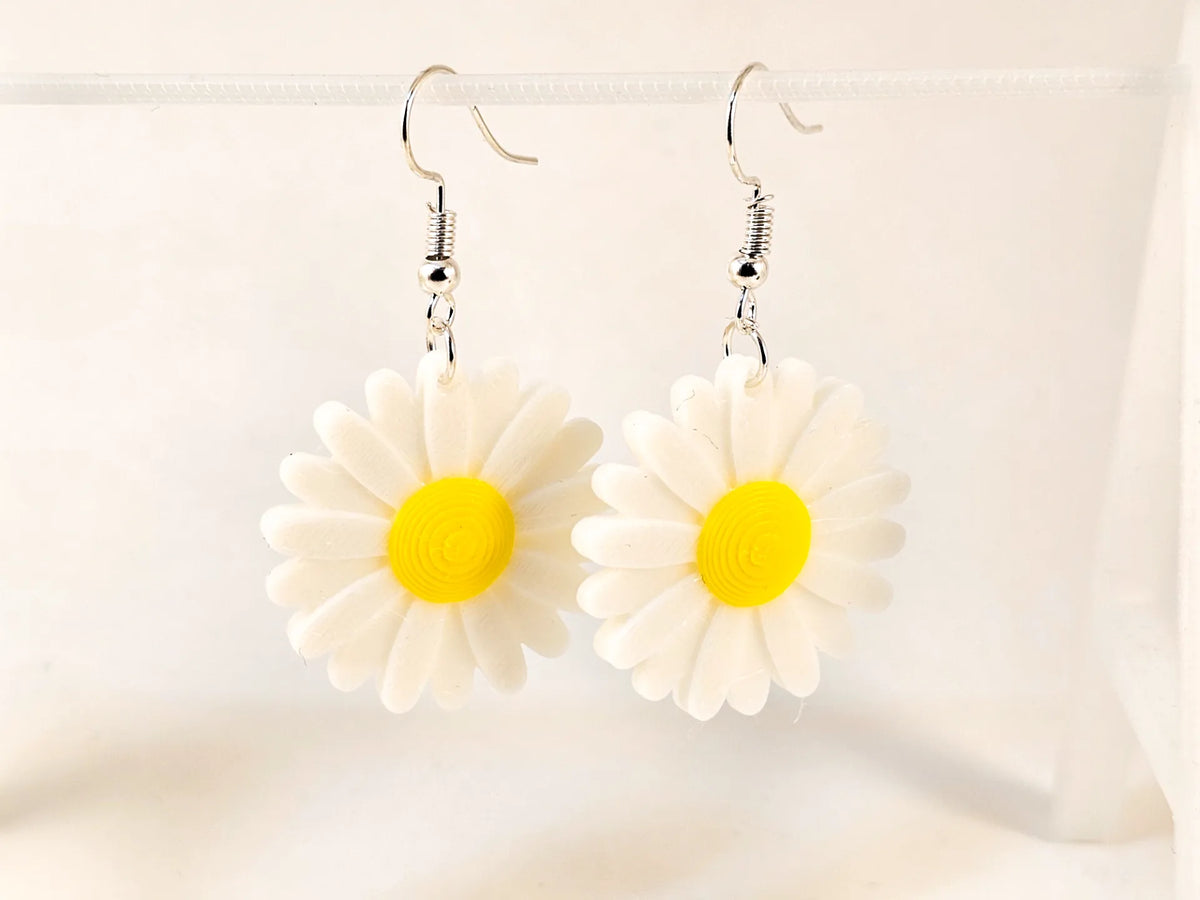 Boucles d'oreilles marguerite - Bijoux Print