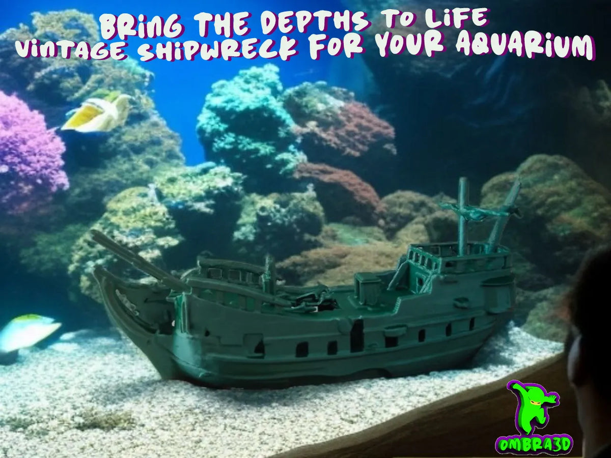 Décor d'aquarium naufrage - Pet Print