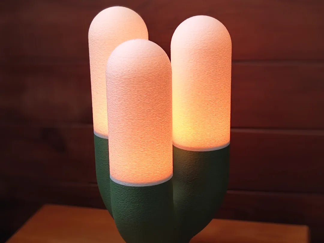 Lampe Cactus (35cm) (Puck RGB / Lumière chauffe-plat) - Lumière Print