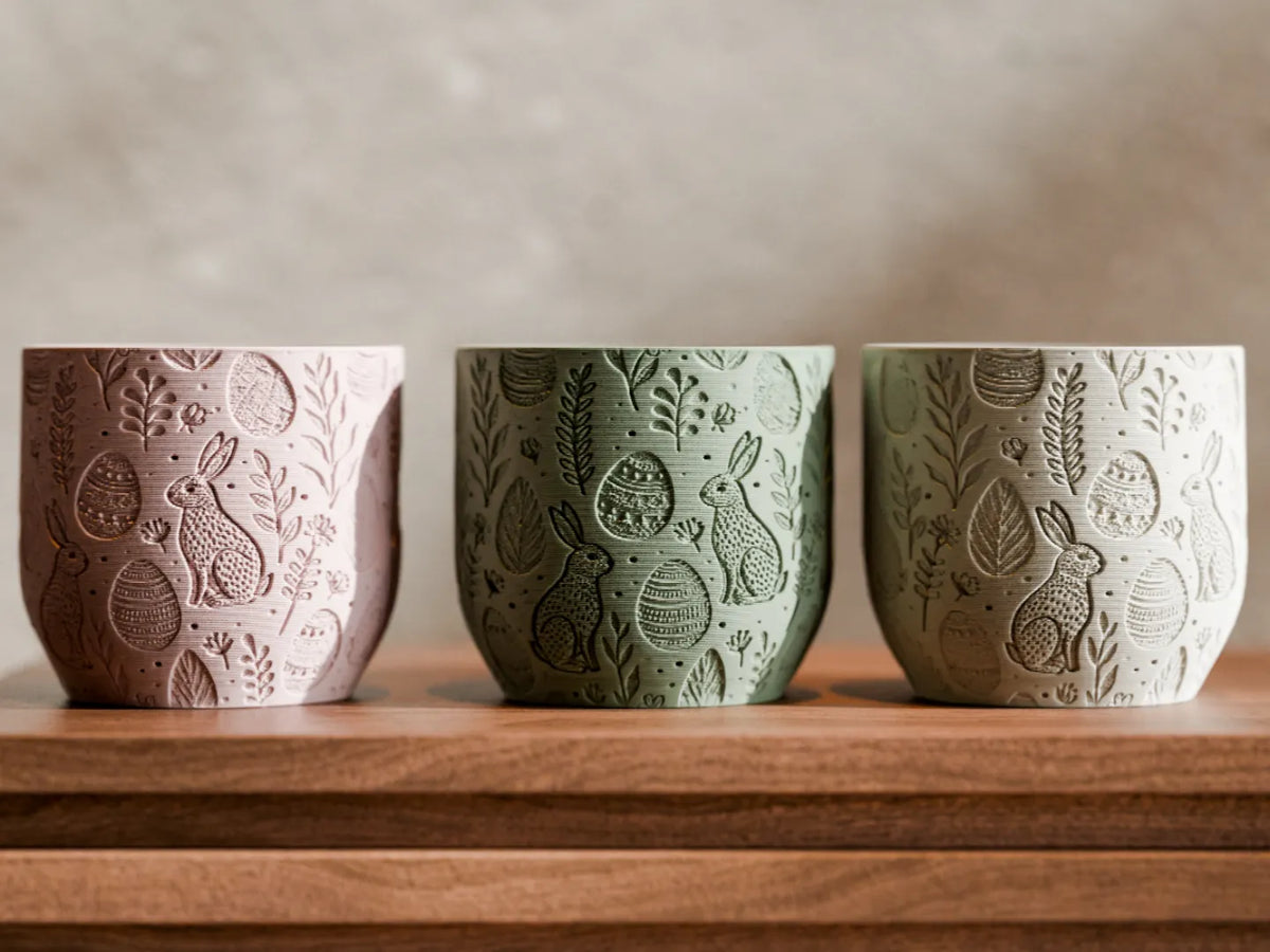 Pots de Pâques à motifs de lapin - Fêtes Print