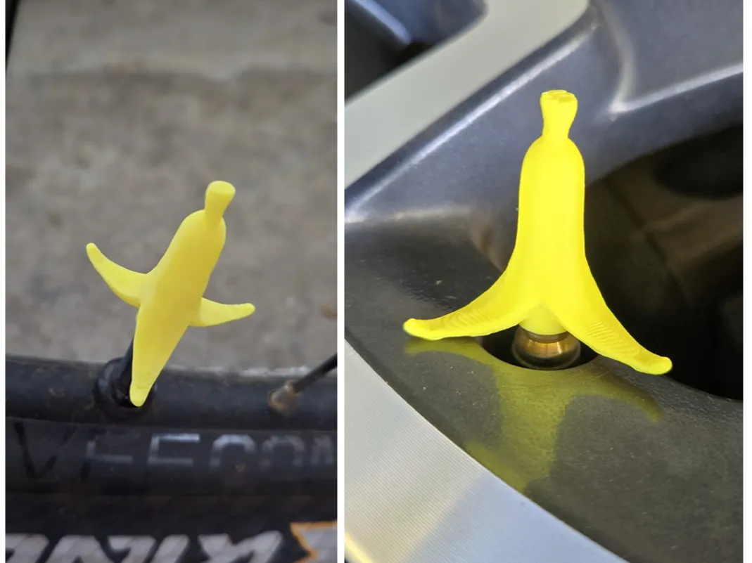 Peau de banane - Bouchon de valve - Auto Print