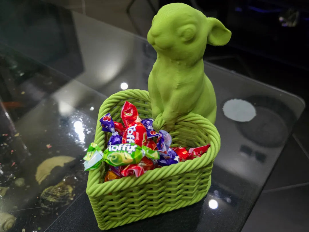 Panier de Pâques en forme de cœur pour bonbons - Fêtes Print